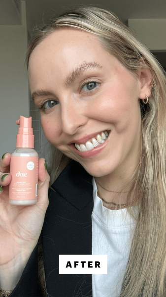 Kinonen after applying the Dae Mirage Mist LeaveIn Conditioner